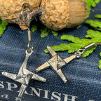 Pewter Saint Brigid's Cross Earrings