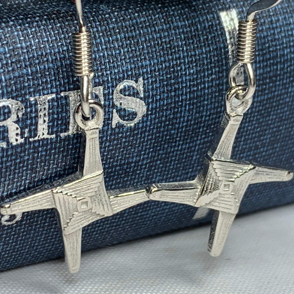 Pewter Saint Brigid's Cross Earrings