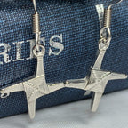 Pewter Saint Brigid's Cross Earrings