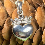 Crescent Moon Claddagh Necklace
