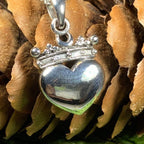 Crescent Moon Claddagh Necklace