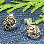 Rope Style Celtic Knot Stud Earrings