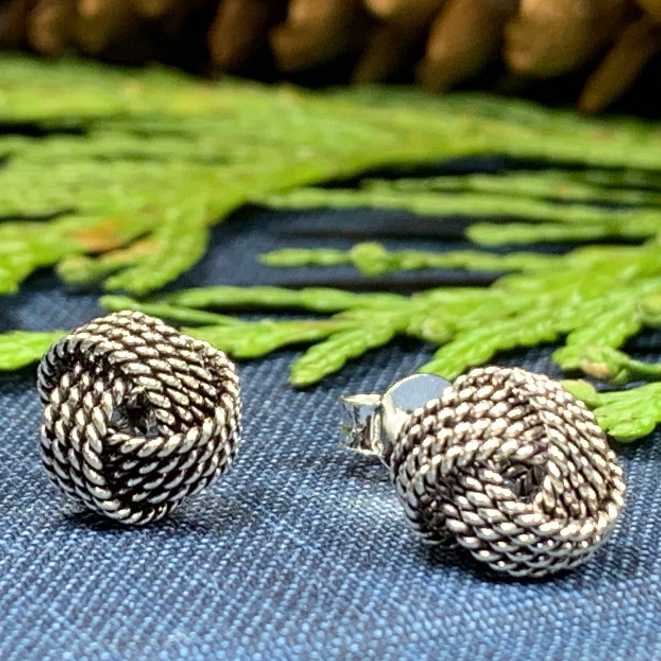 Rope Style Celtic Knot Stud Earrings