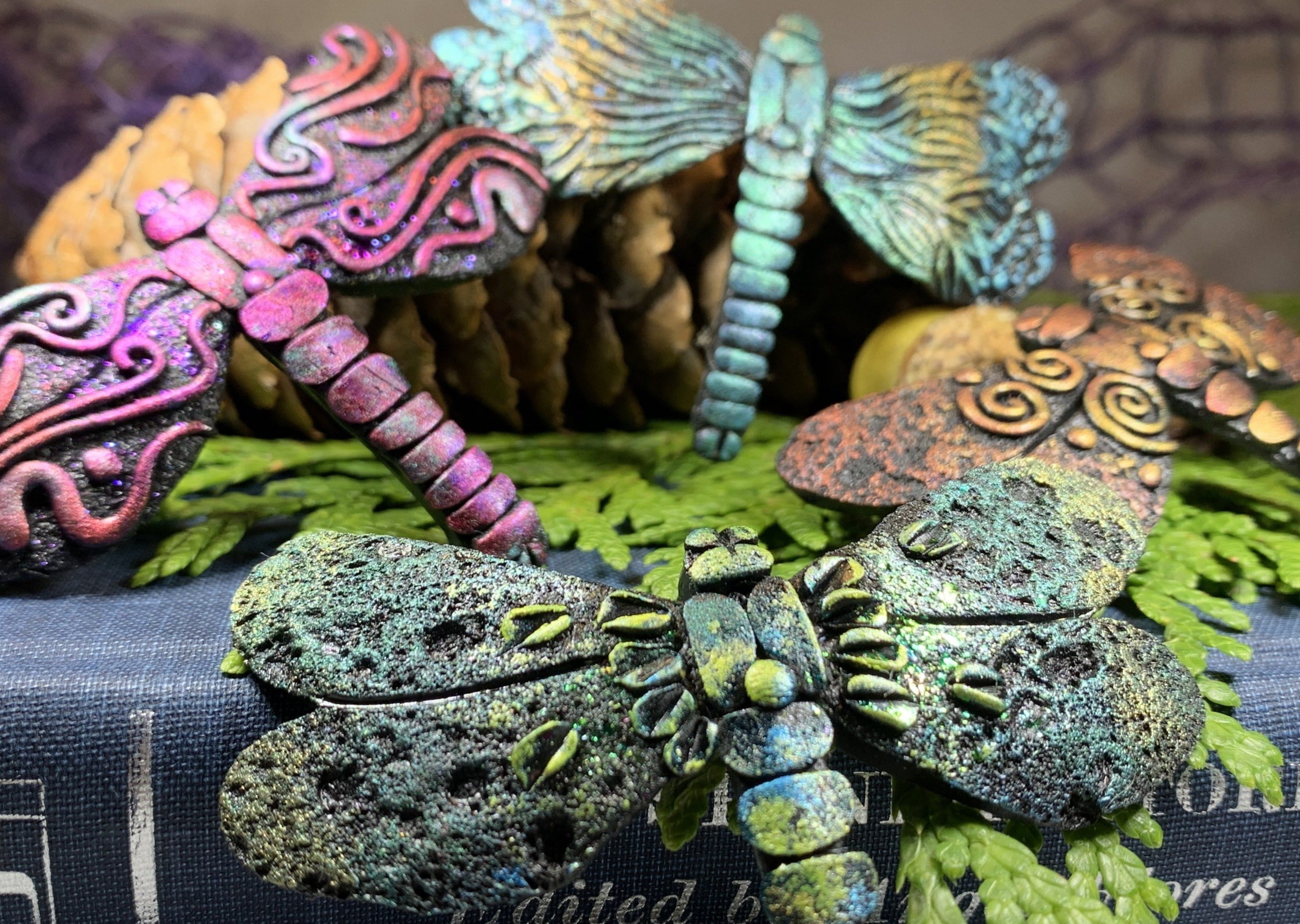 Mystical Forest Dragonfly Brooch