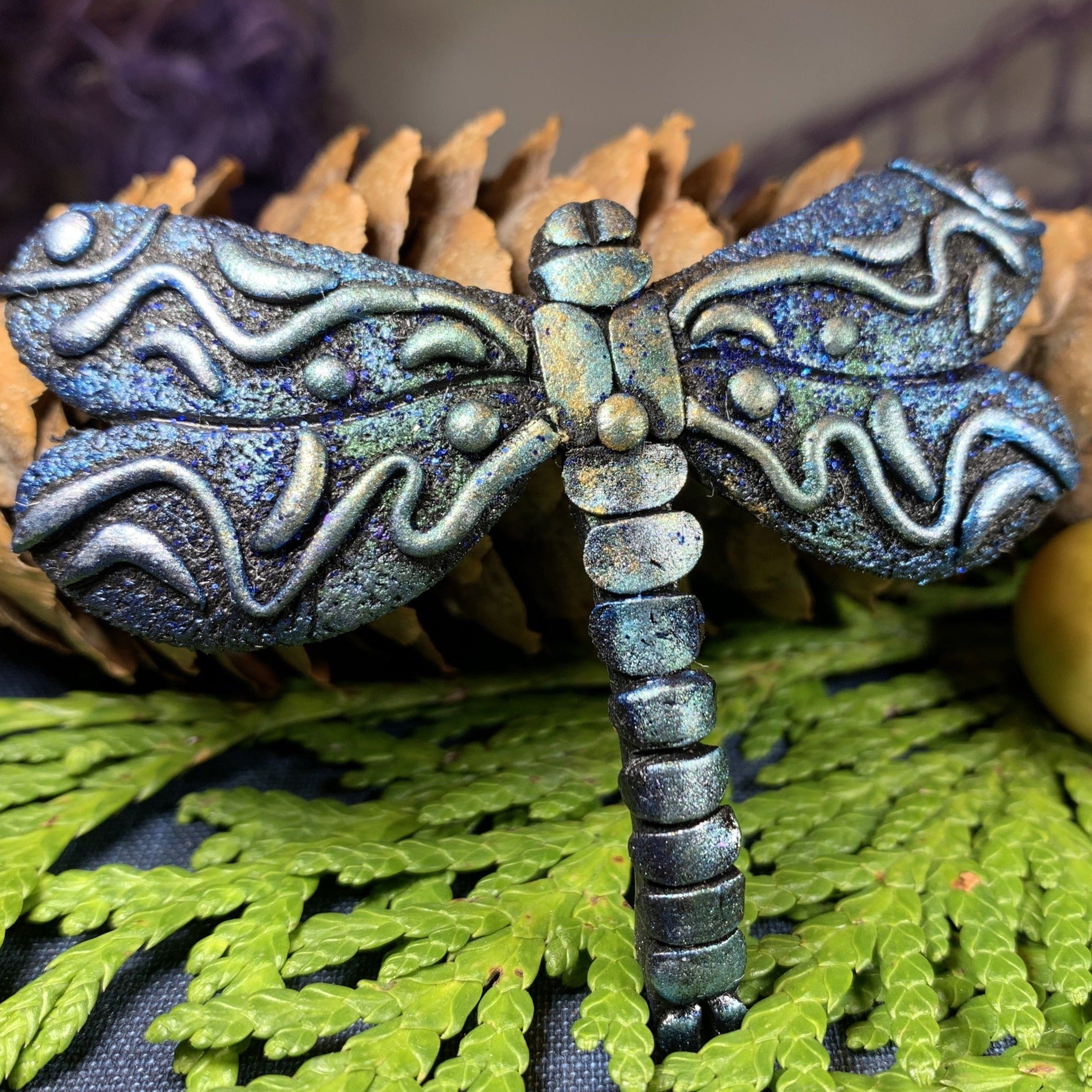 Mystical Forest Dragonfly Brooch