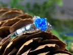 Erline Claddagh Blue Opal Ring