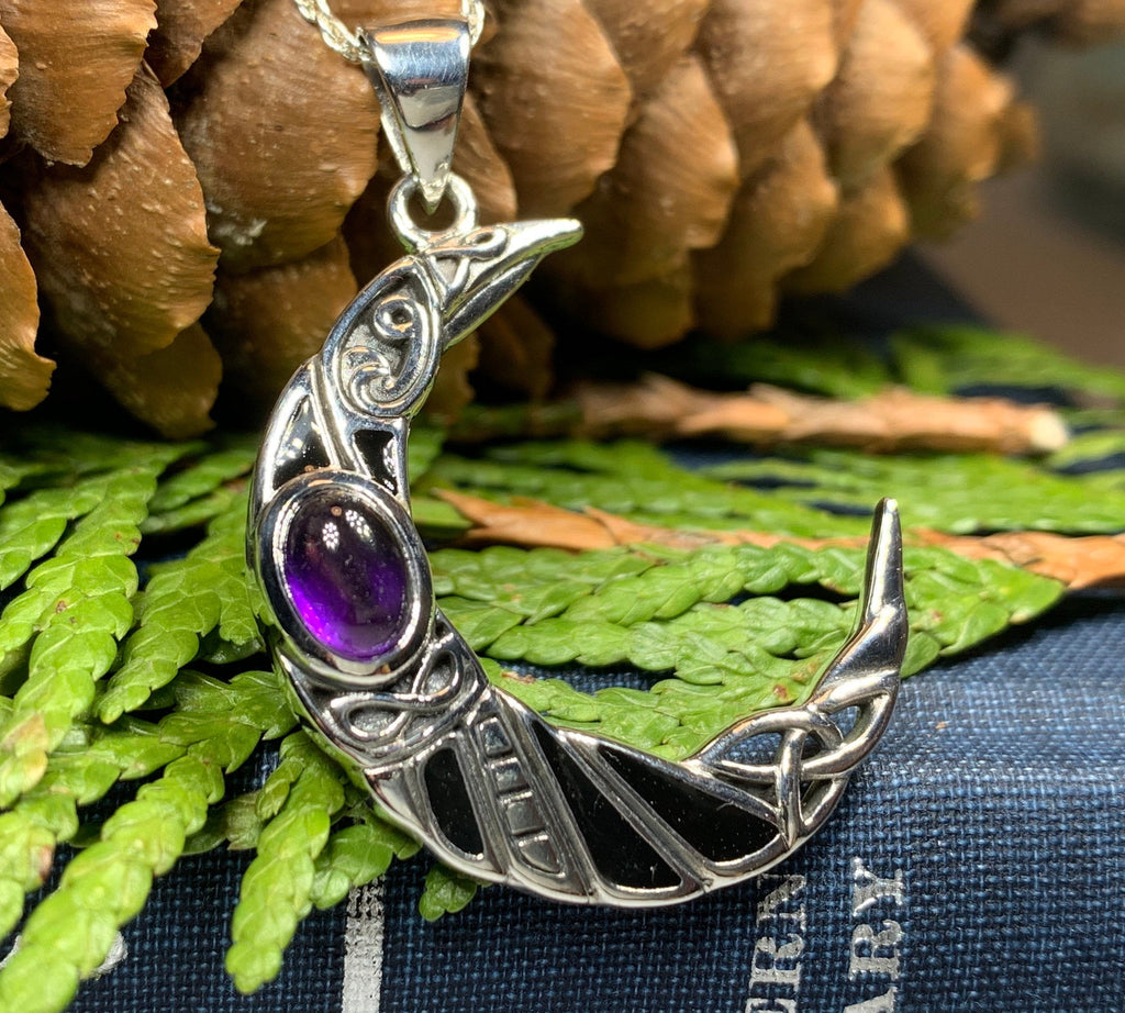 Aulay Raven Moon Necklace