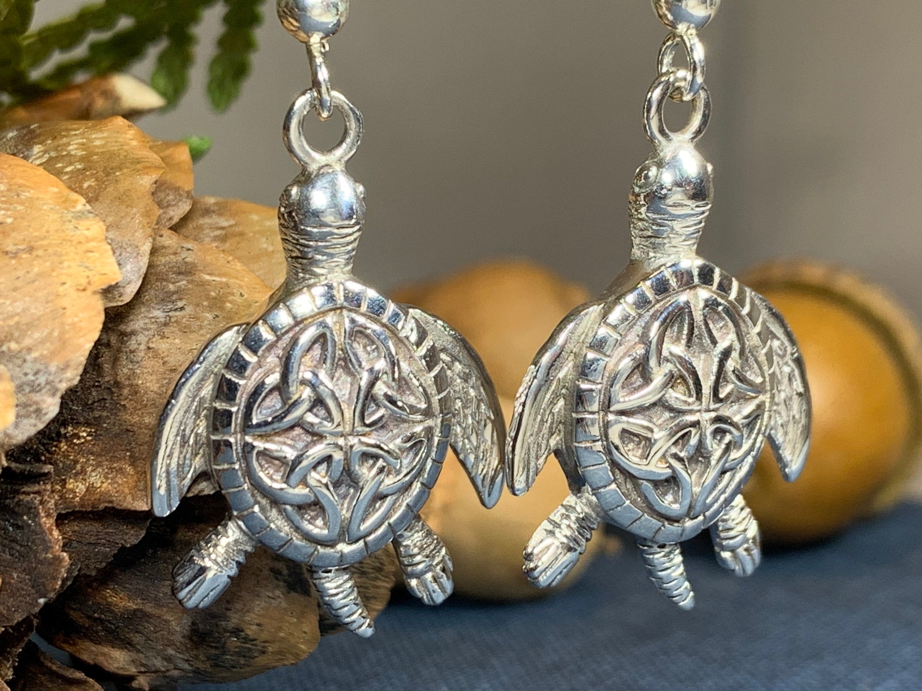 Celtic Turtle Earrings