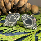 Modern Claddagh Cuff Links