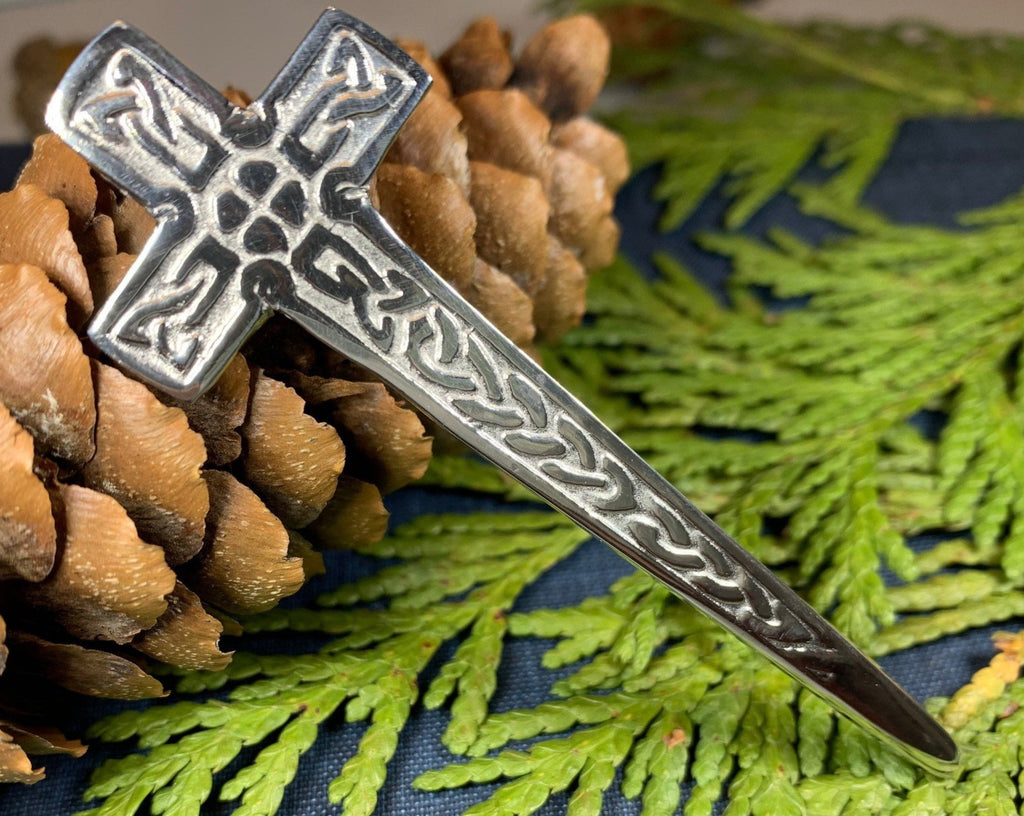 Celtic Cross Kilt Pin