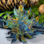 Splatter Maple Leaf Pin