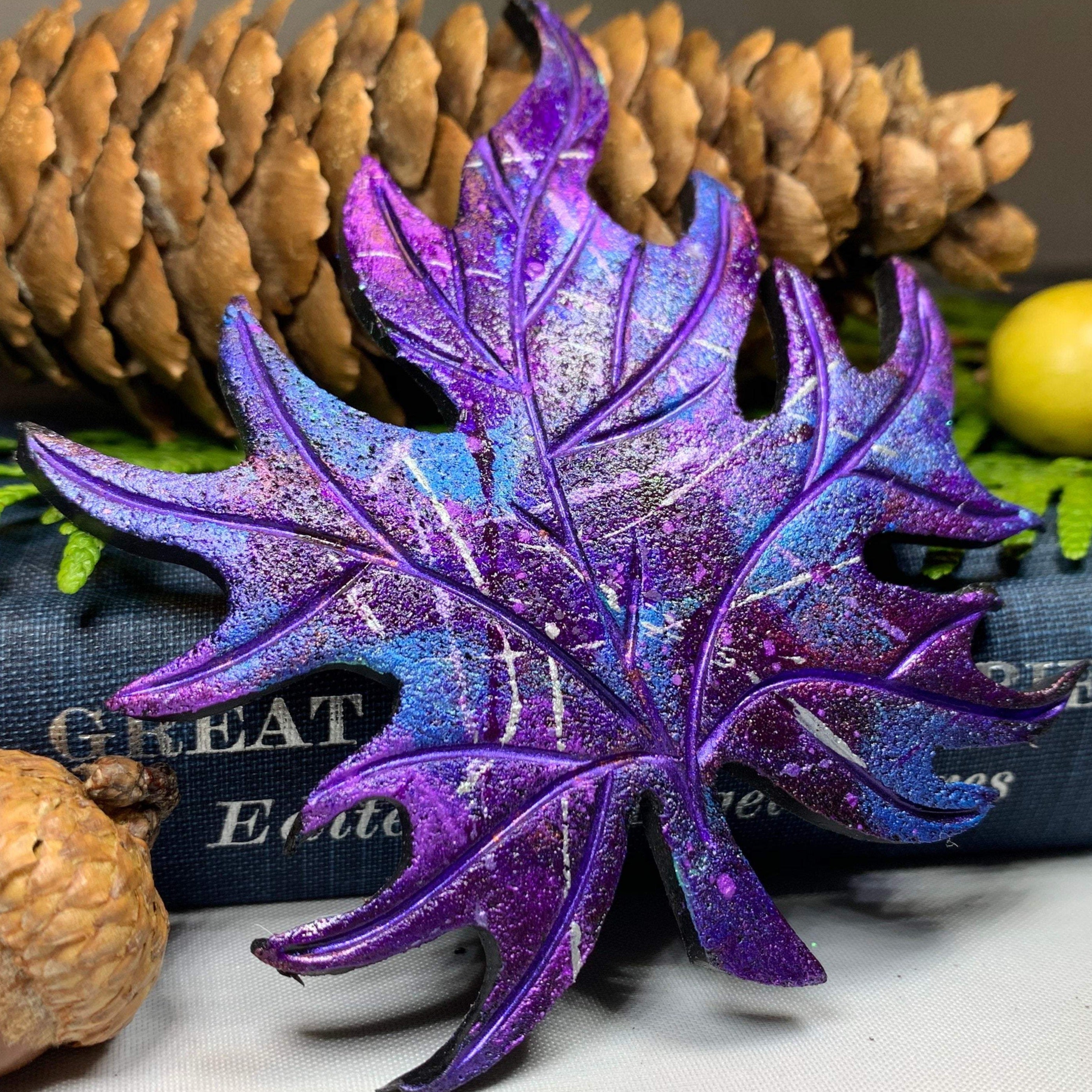 Splatter Maple Leaf Pin