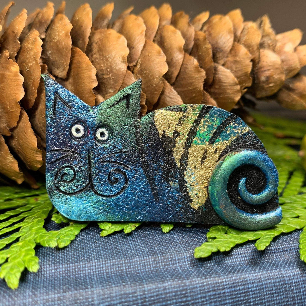 Quirky Cat Brooch