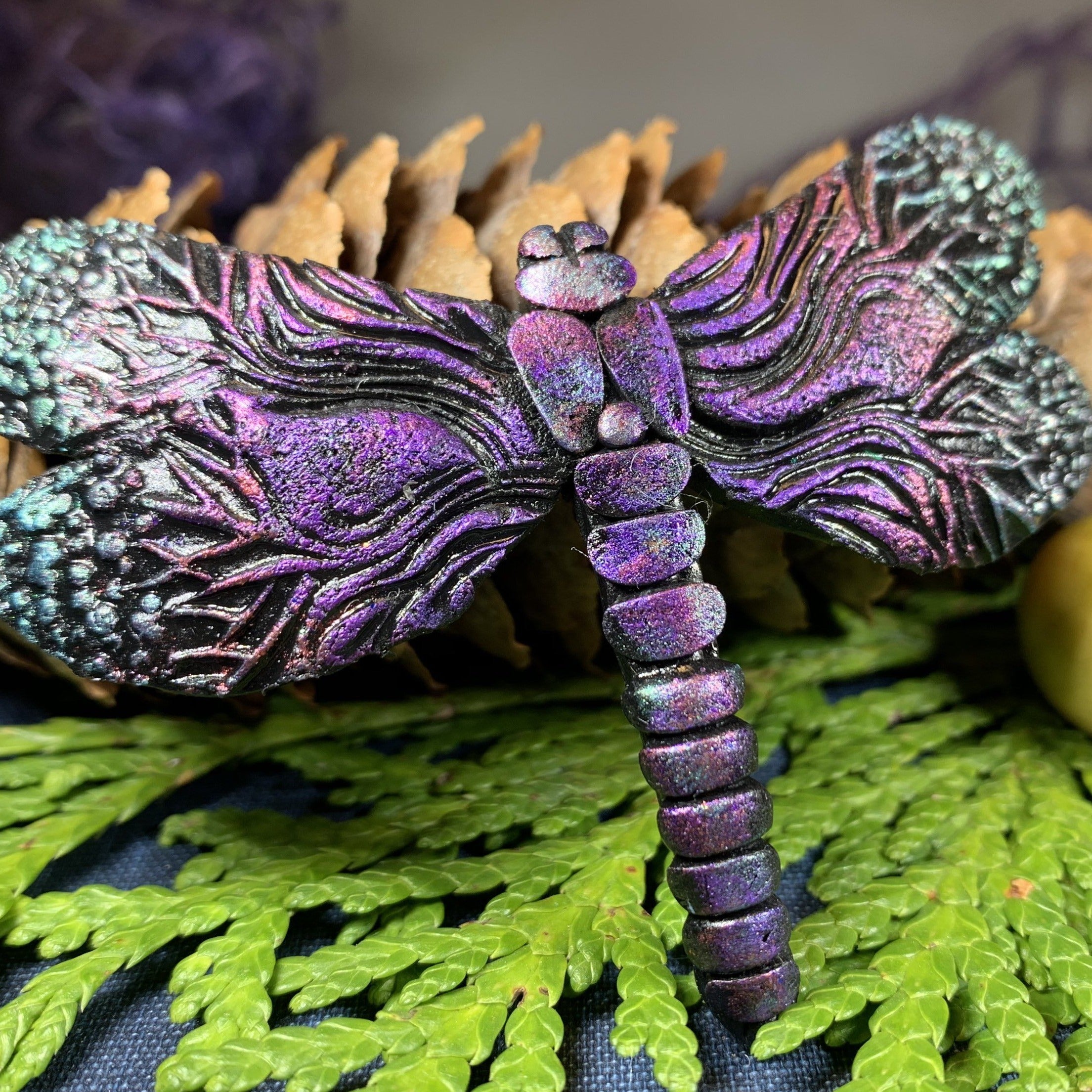 Mystical Forest Dragonfly Brooch