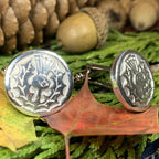 Brave Thistle Cuff Links