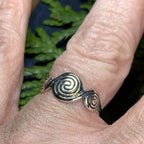 Newgrange Triple Spiral Ring