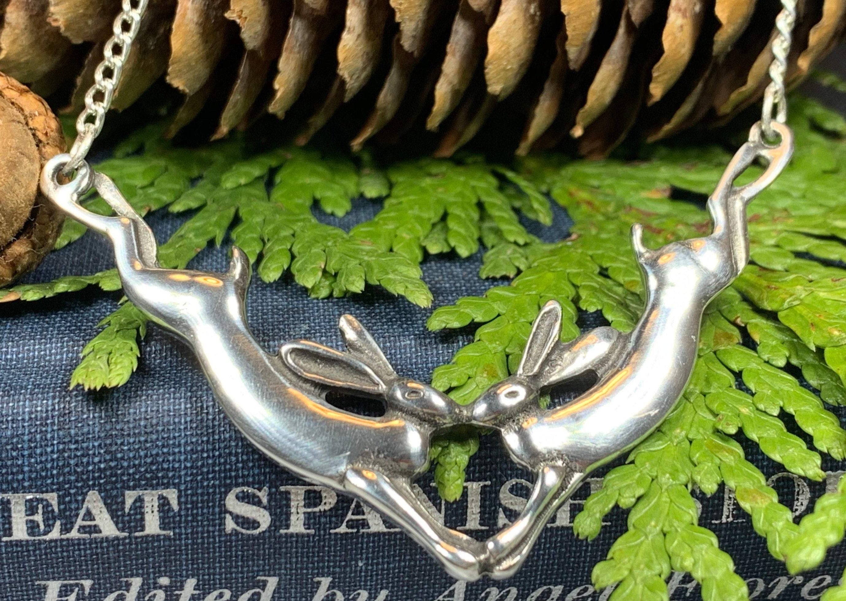 Two Rabbits Necklace