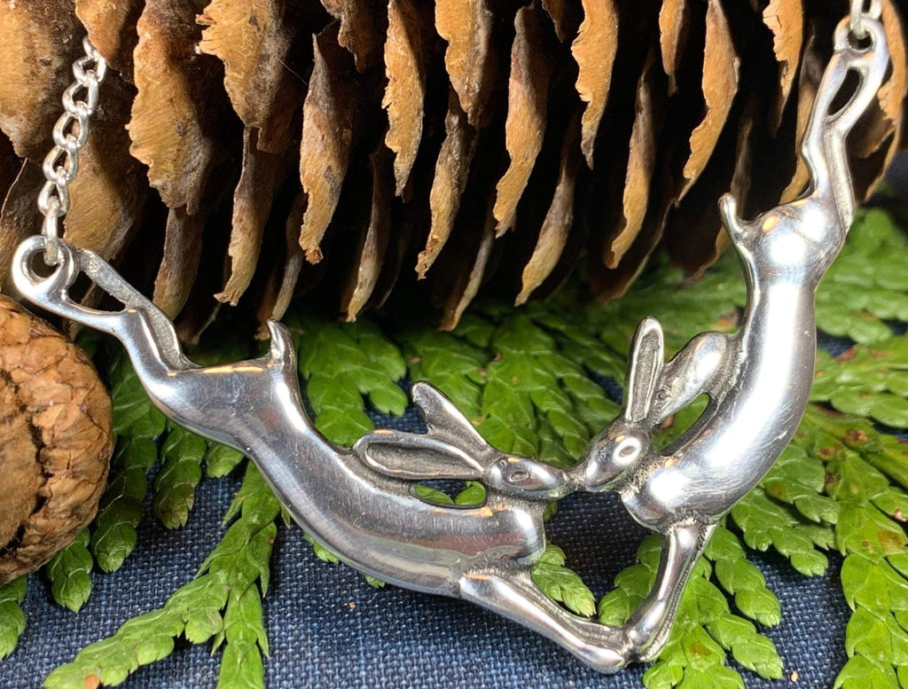 Two Rabbits Necklace
