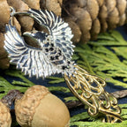 Golden Fire Phoenix Necklace