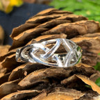 Open Trinity Knot Ring