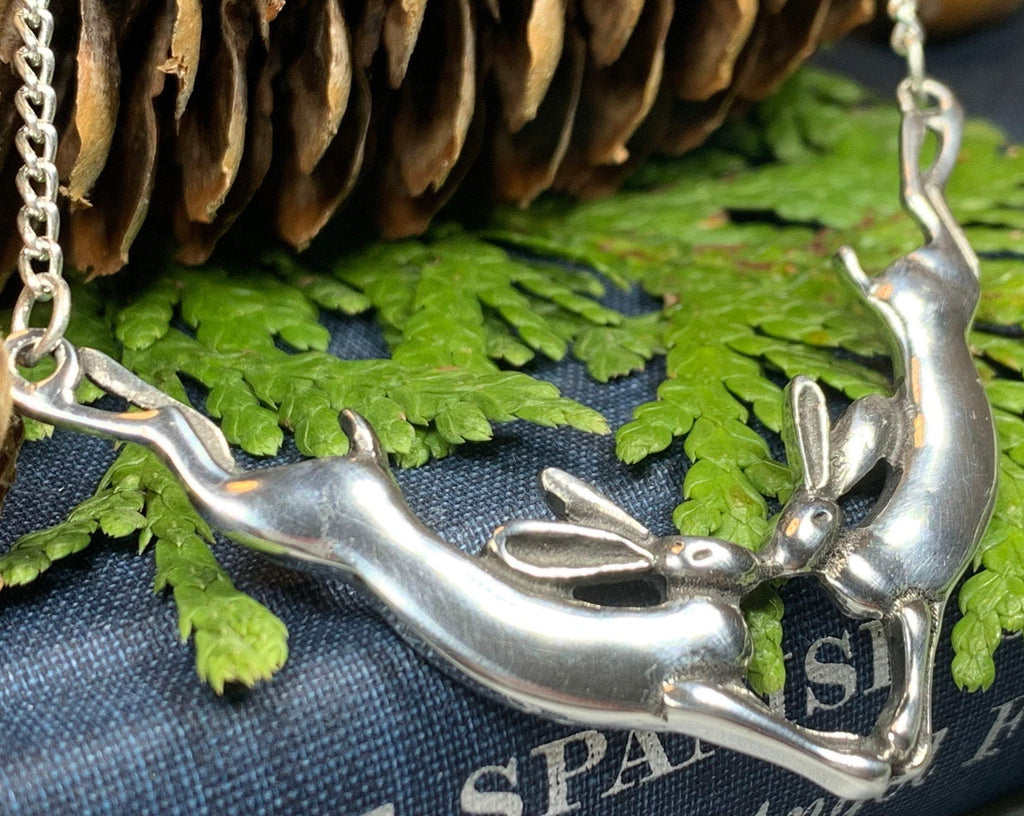Two Rabbits Necklace
