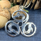Dragon Celtic Spiral Necklace