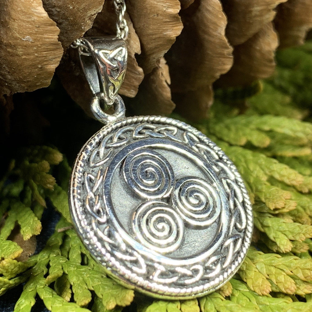 Ancient Echo Celtic Spiral Necklace