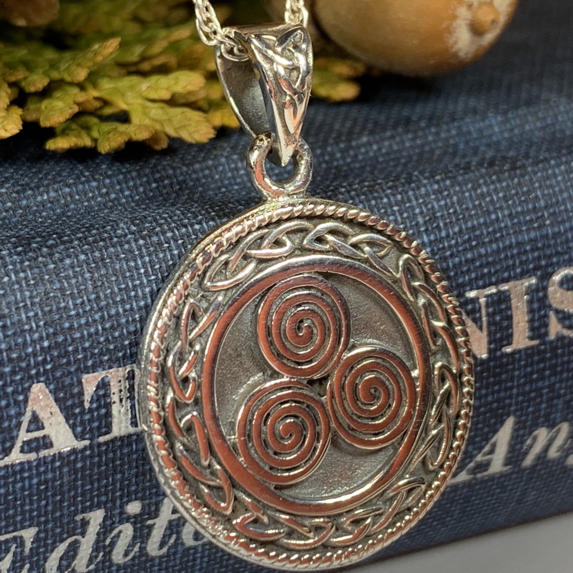 Ancient Echo Celtic Spiral Necklace