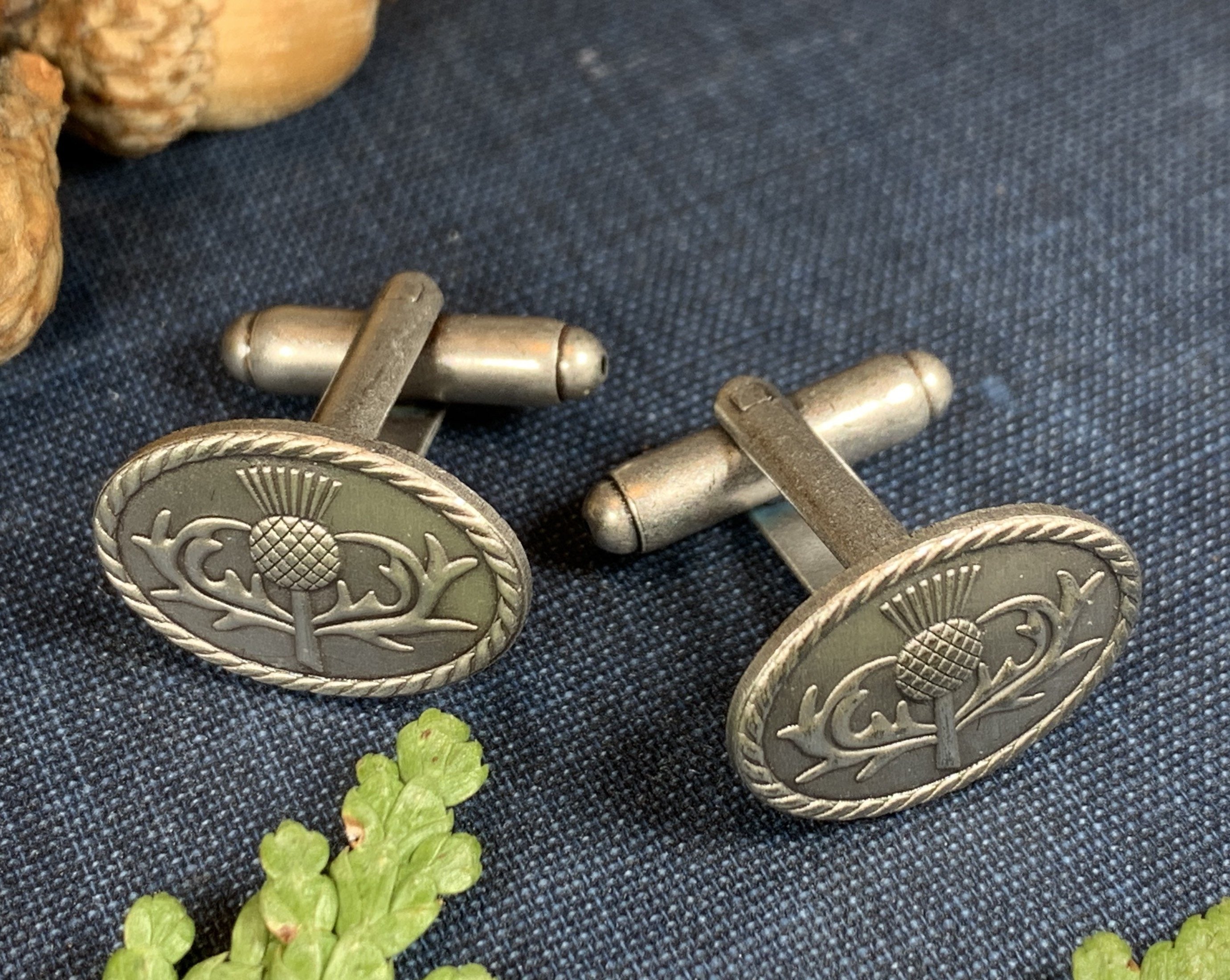 Scotland Thistle Cuff Links