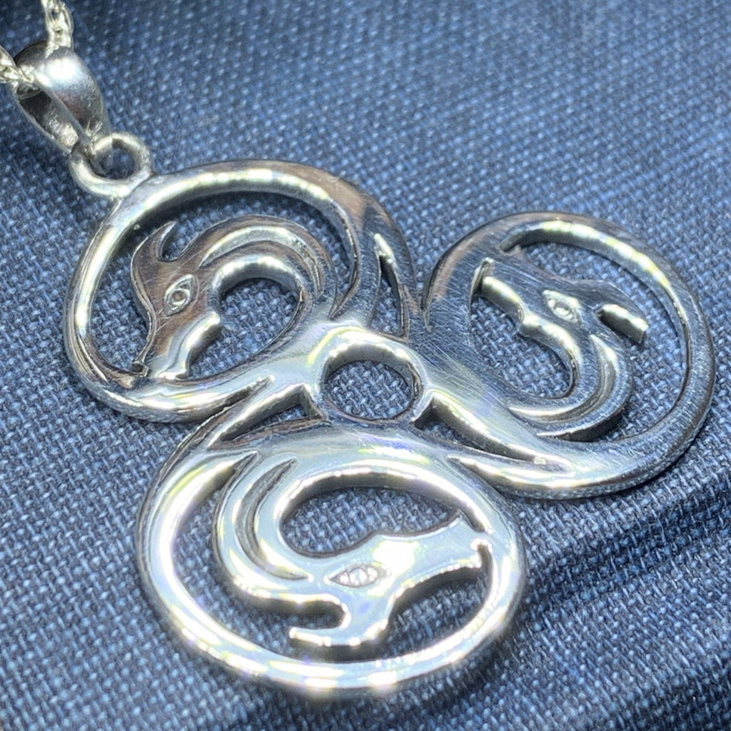 Dragon Celtic Spiral Necklace