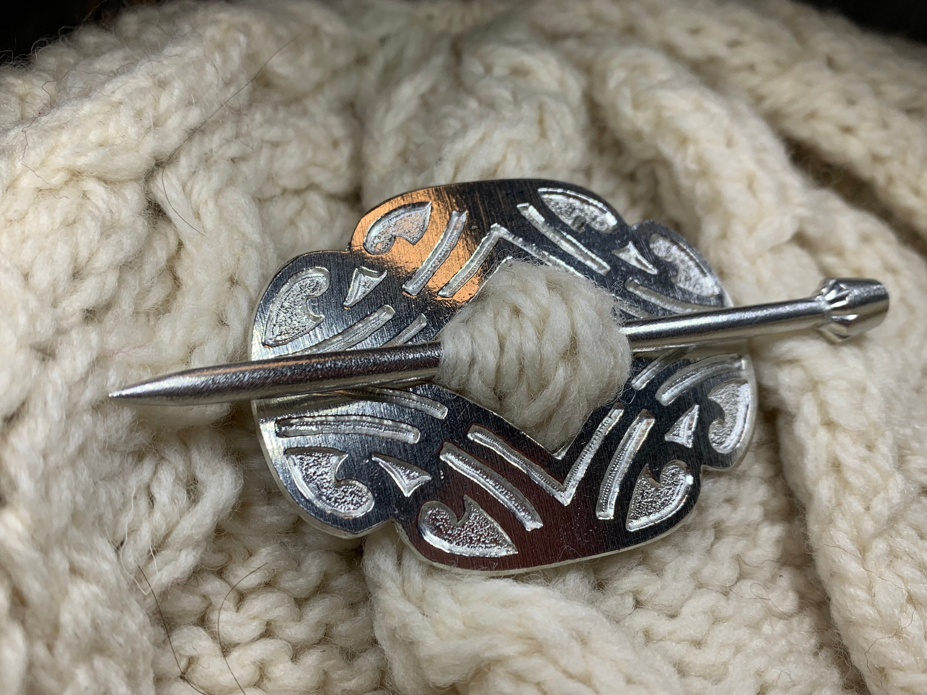 Celtic Scroll Scarf Ring