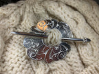 Celtic Flower Scarf Ring