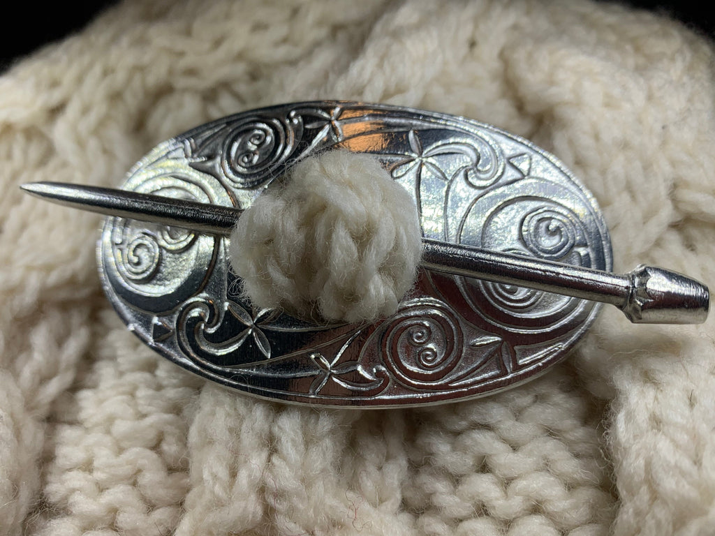 Celtic Oval Scarf Ring