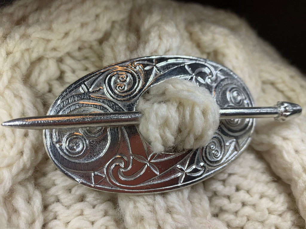Celtic Oval Scarf Ring