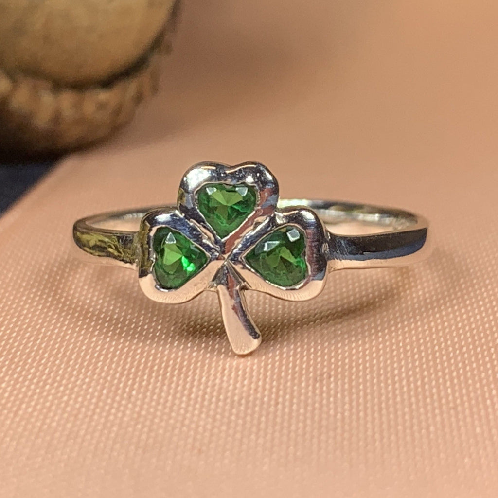 Emerald Isle Shamrock Ring