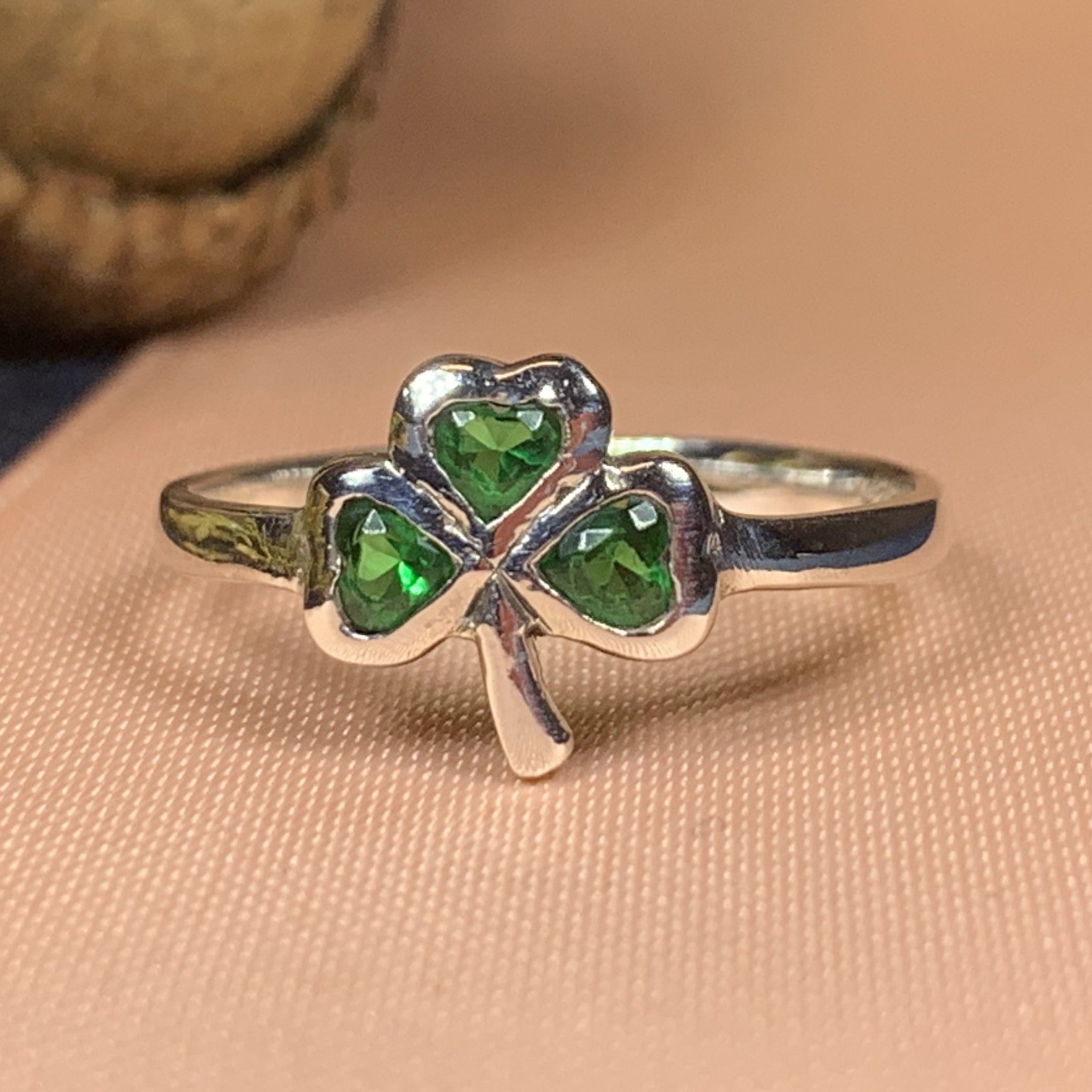 Emerald Isle Shamrock Ring