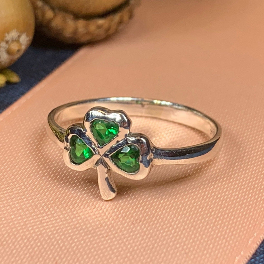 Emerald Isle Shamrock Ring