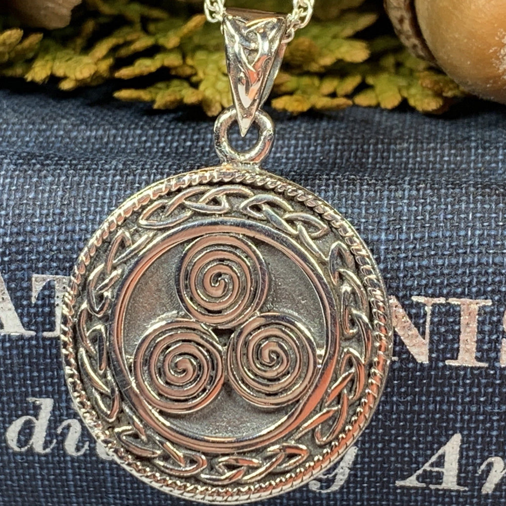 Ancient Echo Celtic Spiral Necklace
