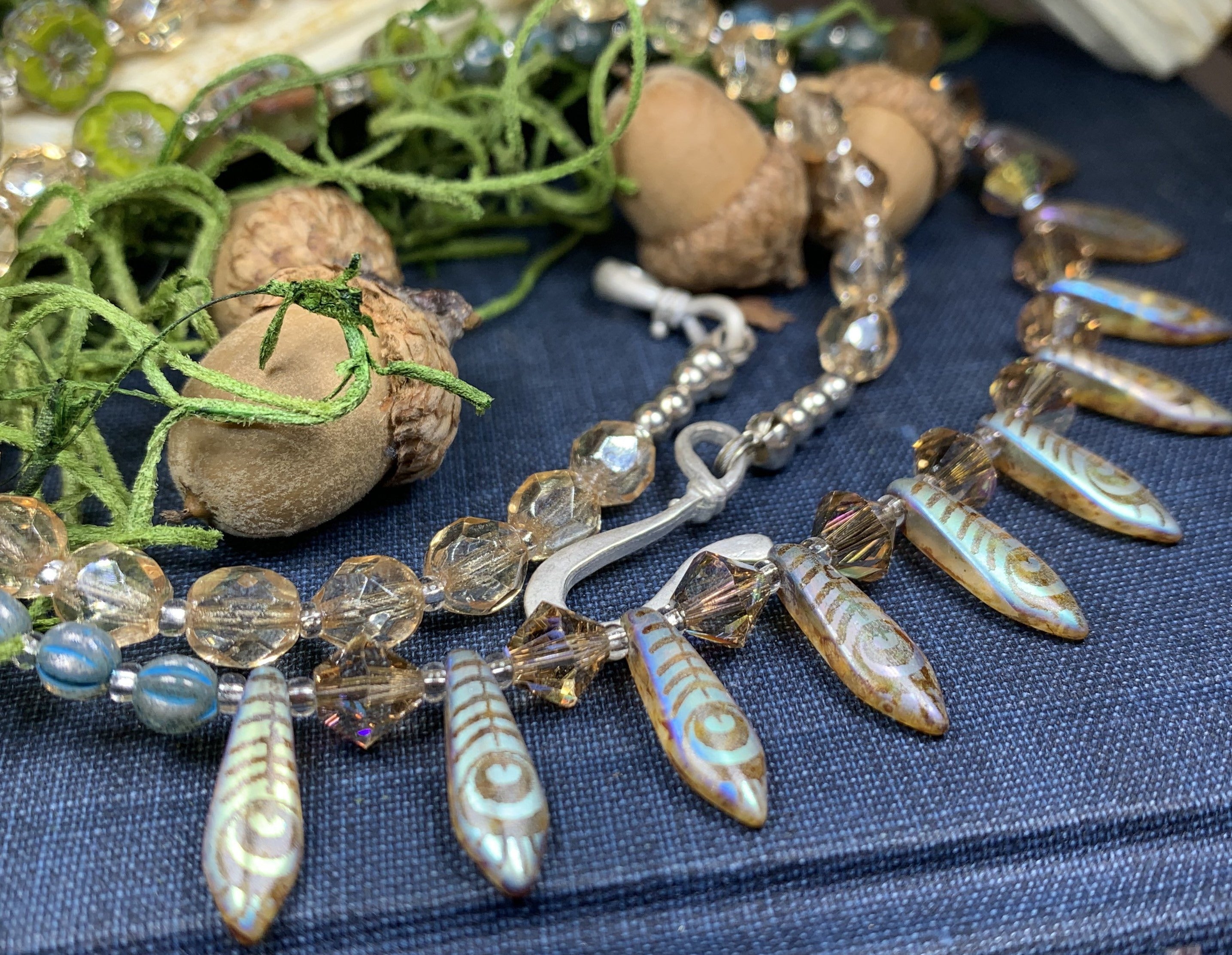 Peacock Crystal Necklace