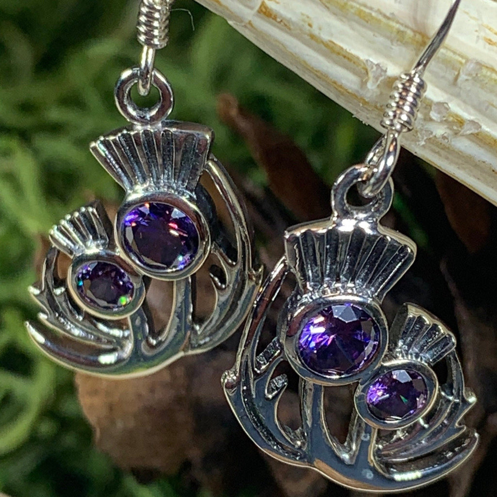Bonnie Thistle Amethyst Earrings