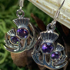 Bonnie Thistle Amethyst Earrings