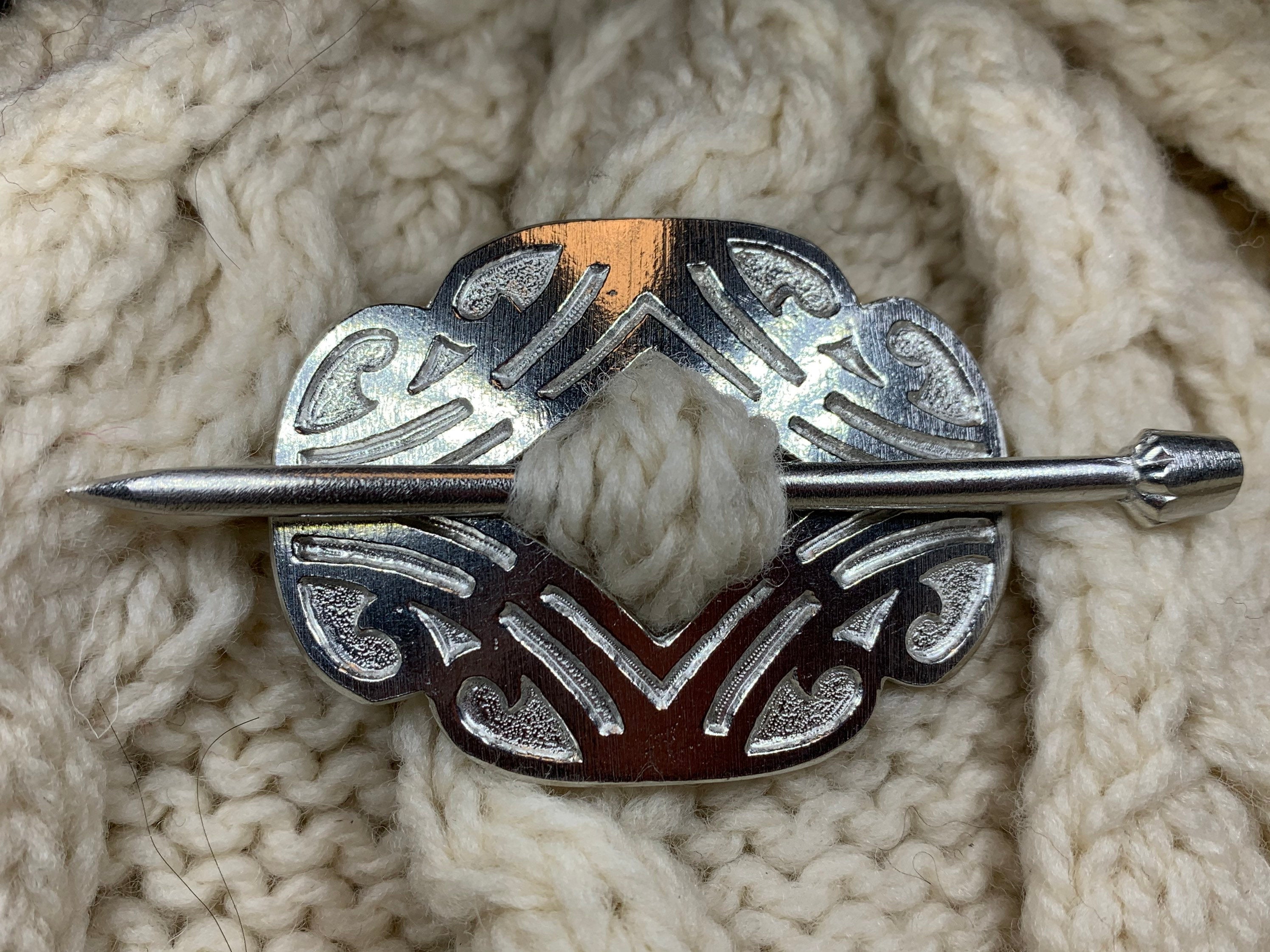Celtic Scroll Scarf Ring