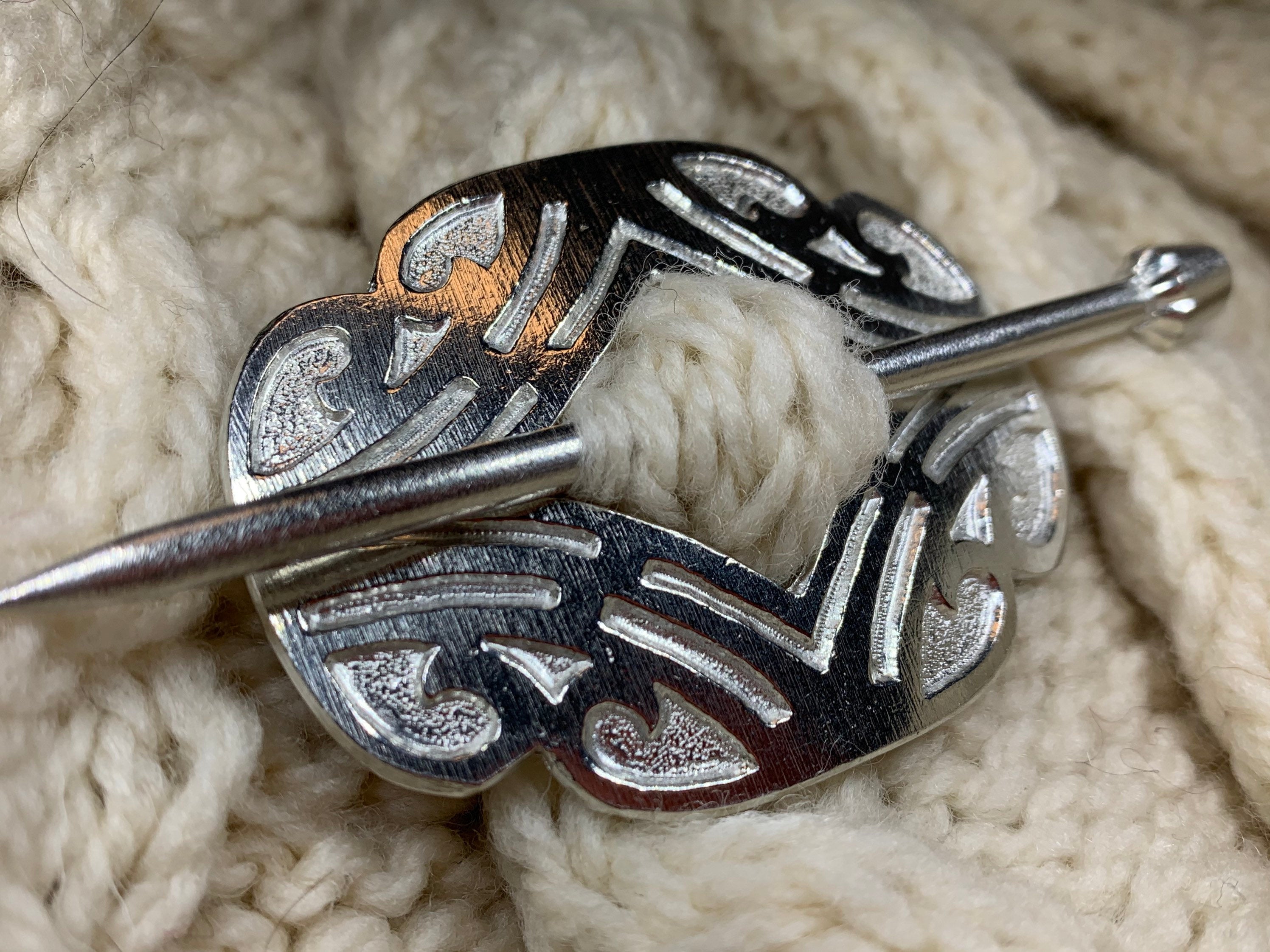 Celtic Scroll Scarf Ring