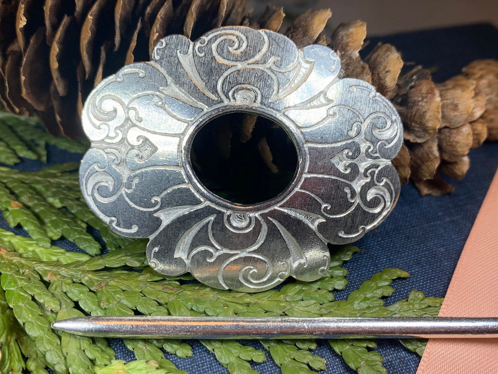 Celtic Flower Scarf Ring