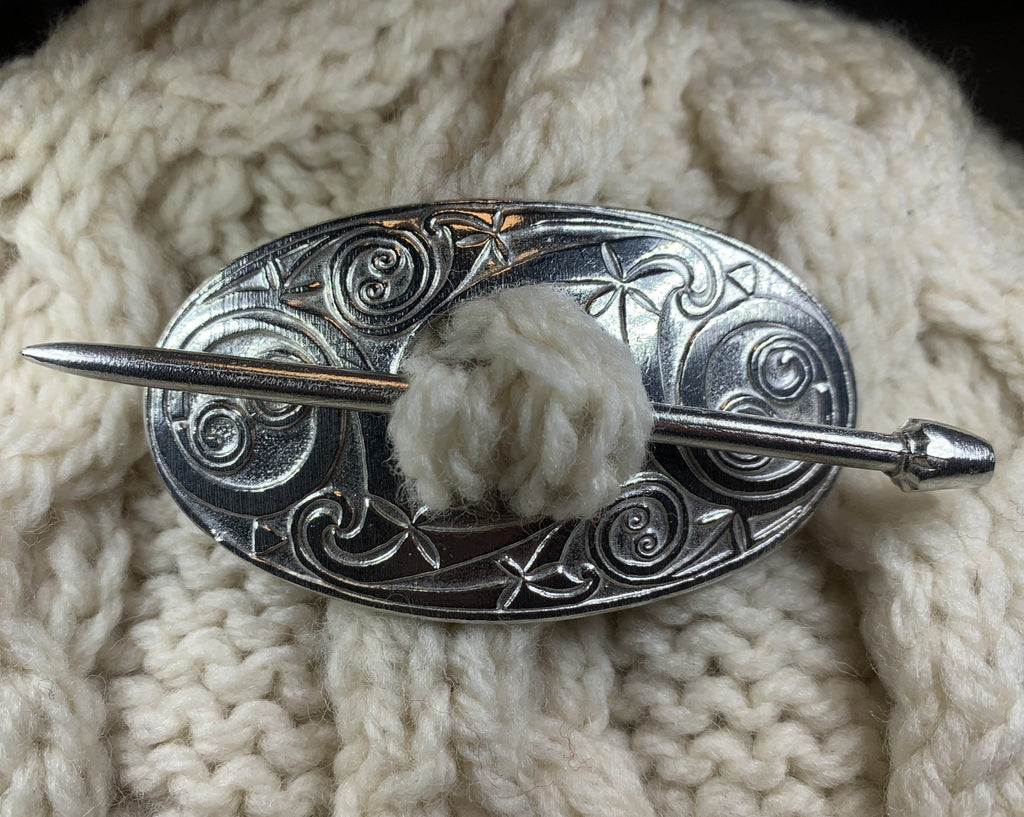 Celtic Oval Scarf Ring