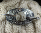 Celtic Oval Scarf Ring