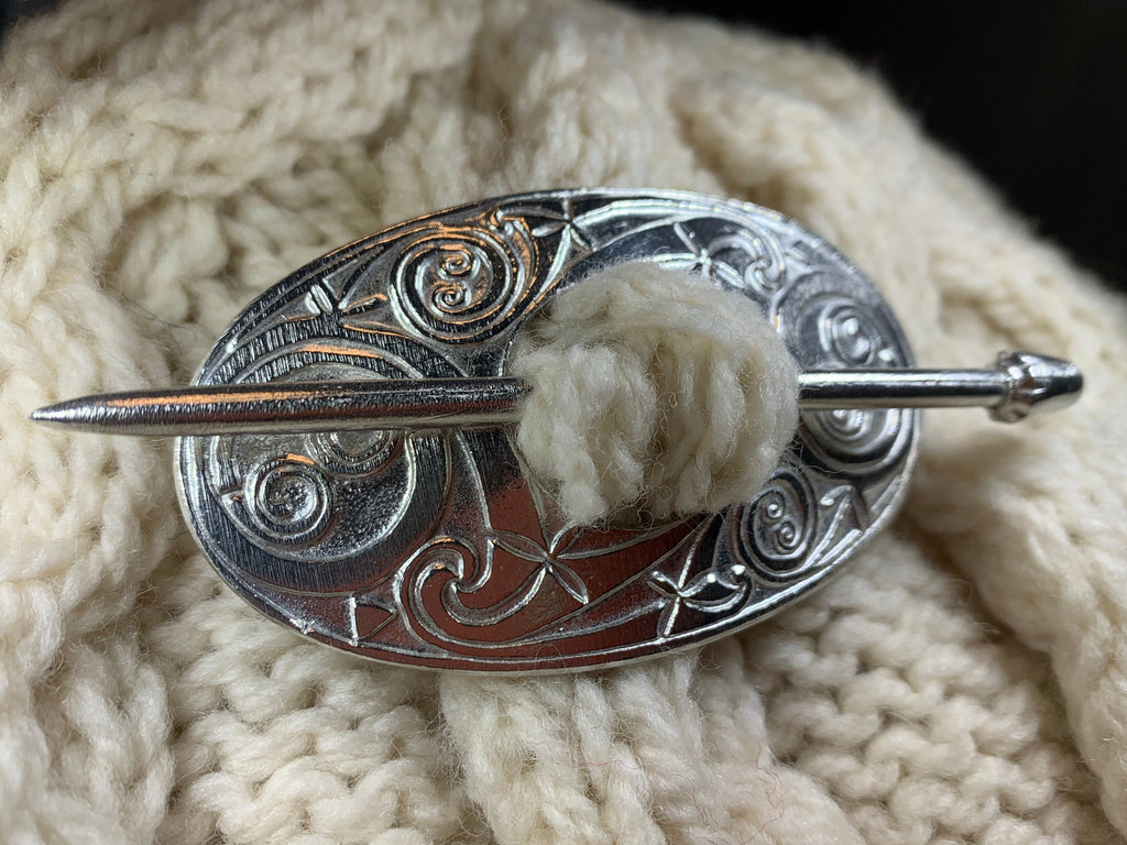 Celtic Oval Scarf Ring