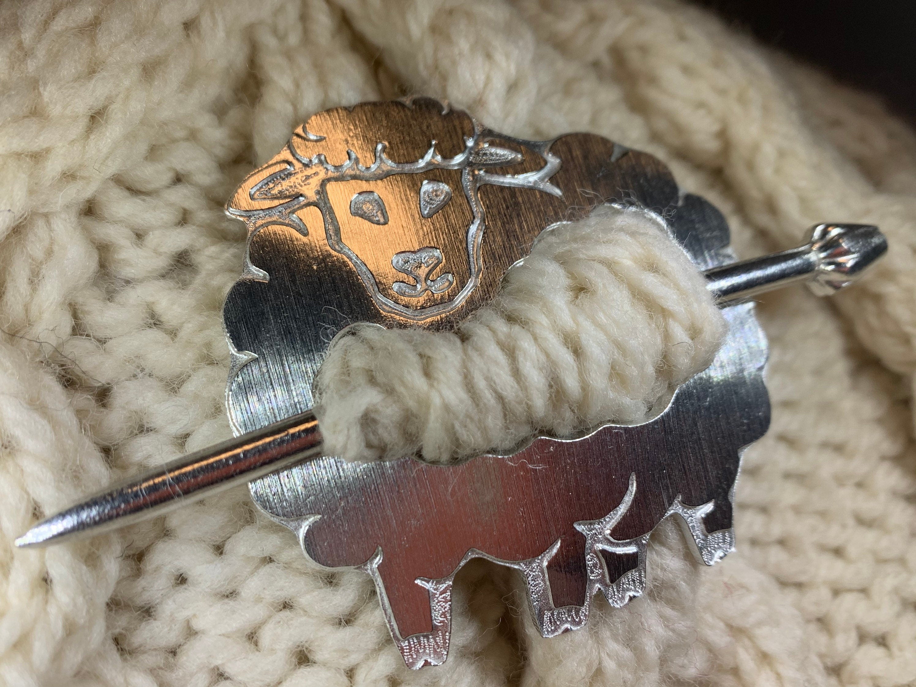 Wooly Sheep Scarf Ring