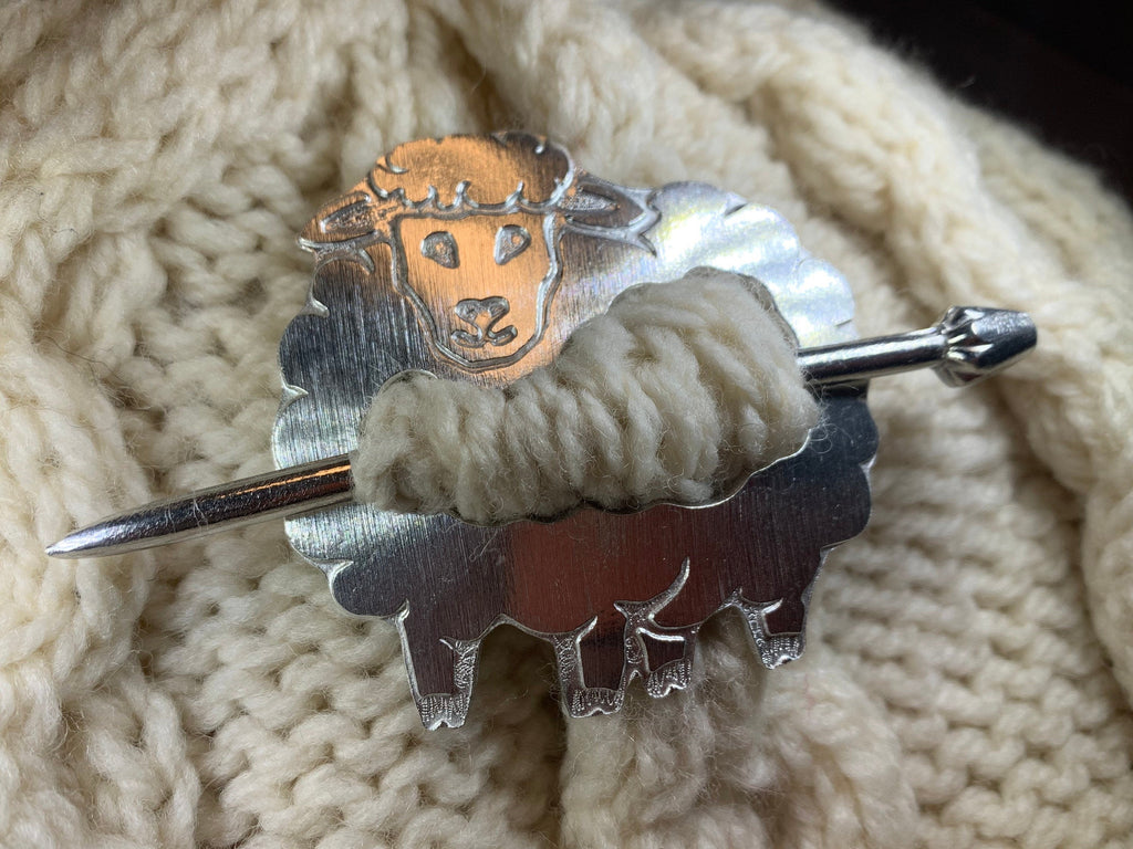 Wooly Sheep Scarf Ring