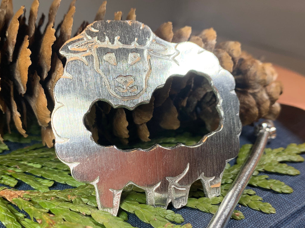 Wooly Sheep Scarf Ring